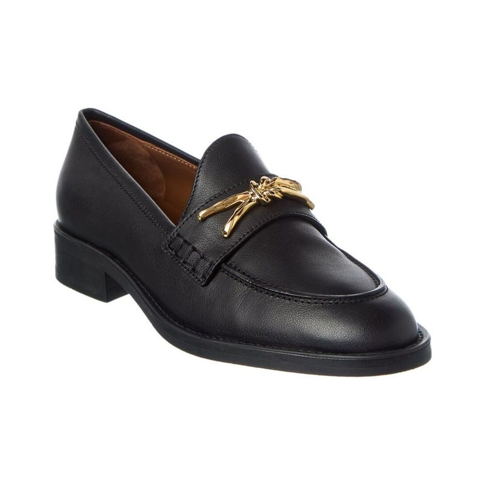 Giuseppe Zanotti Lidia 20 Leather Loafer, Black